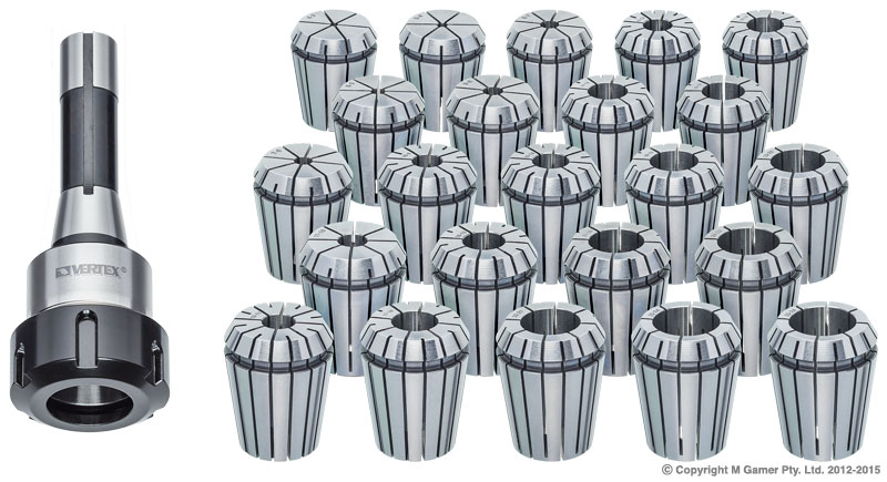 ER40 R8 23Pce Set  (7/16''X20)